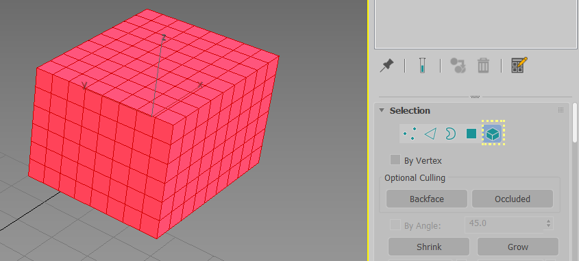 3Ds Max - crease element